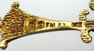 Franklin Mint - Ketting met hanger - 14 karaat Geel goud