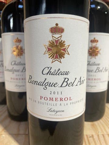 2011 Château Bonalgue Bel Air - Pomerol - 6 Flessen (0.75, Nieuw