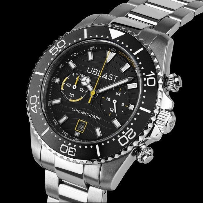 Ublast - Velocity - Sapphire Glass - REF.UBVLC42BKYE - Ltd., Handtassen en Accessoires, Horloges | Heren