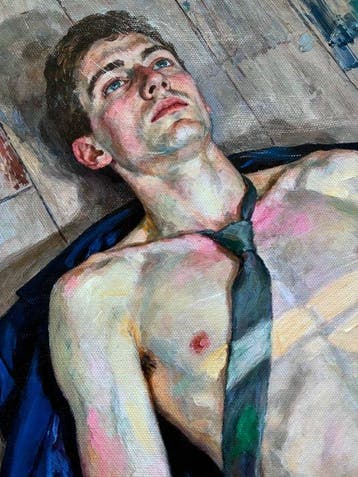 SAULNIER - Loosened Tie on the Floor