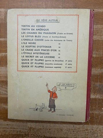 Tintin 11 - Le Secret de la Licorne - 1 Album - EO -