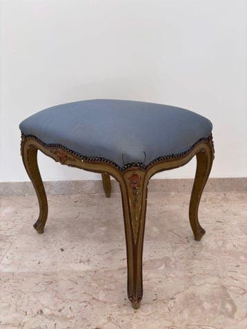 Tabouret - Bois, tissu