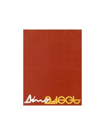 1970 FERRARI DINO 246GT BROCHURE 40/70, Ophalen of Verzenden