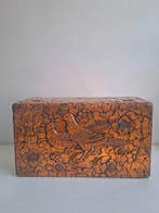 Boîte à bijoux - Oiseaux - Bois doré - Boite en bois sculpté