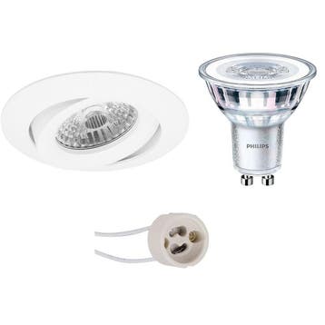 LED Spot Set – Kantelbare Inbouwspot Ronde Witte 5W LED Lamp, Verzenden, Nieuw