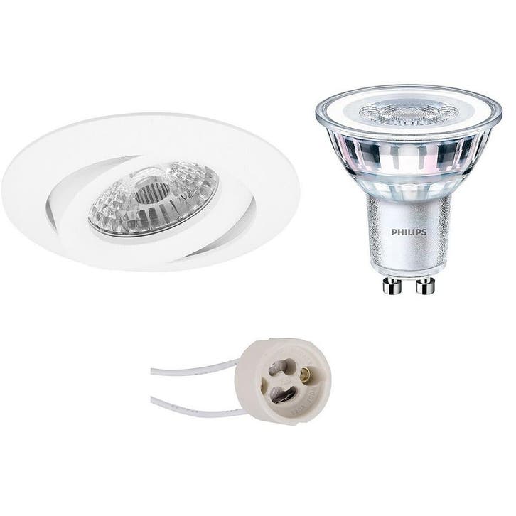 LED Spot Set – Kantelbare Inbouwspot Ronde Witte 5W LED Lamp, Maison & Meubles, Lampes | Spots, Envoi