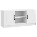 vidaXL TV Kast Hoogglans Wit 102 x 34,5 x 47 cm Bewerkt hout, Verzenden