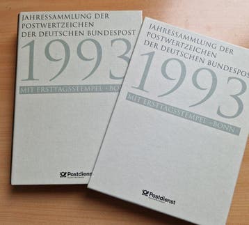BRD 1993/2000 - Complete Jaarboeken vanaf MiNr. 1 (1993) met, Gestempeld