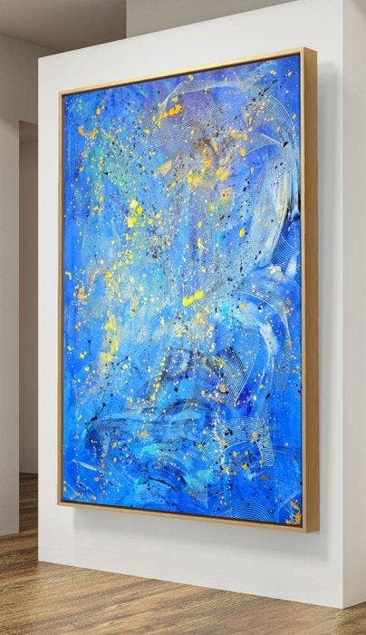 Irena Lenartowicz - Composition with Gold - XXL, Antiquités & Art, Art | Peinture | Moderne