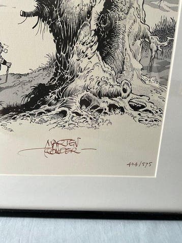Marten Toonder - 1 Offset Print - Tom Poes - Heer Bommel