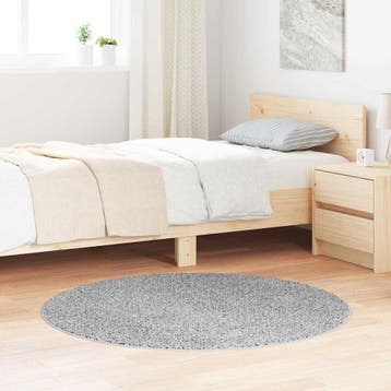 vidaXL Antislip Shaggy Tapijt Grijs 120 x 120 cm PP, Verzenden, Nieuw
