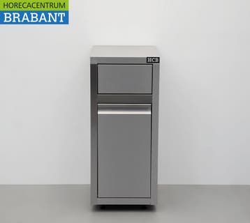 HCB acier inoxydable Poubelle mobile Poubelle Premium-line, Verzenden
