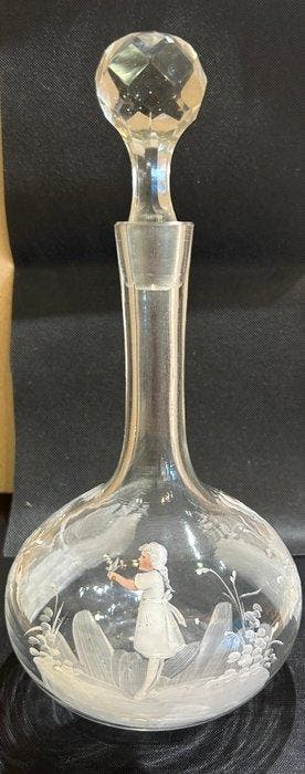 Mary Gregory - Karaf (2) - Glas - Mary Gregory Decanters