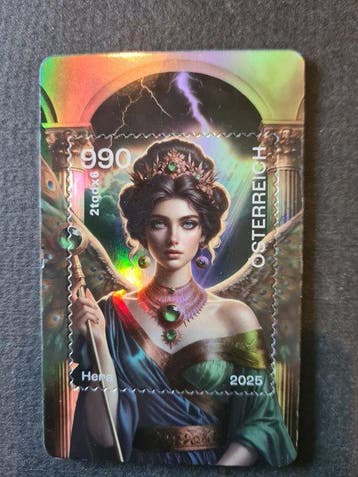 Oostenrijk - Crypto Stamp . HERA 5.3 . Geel . Held van de