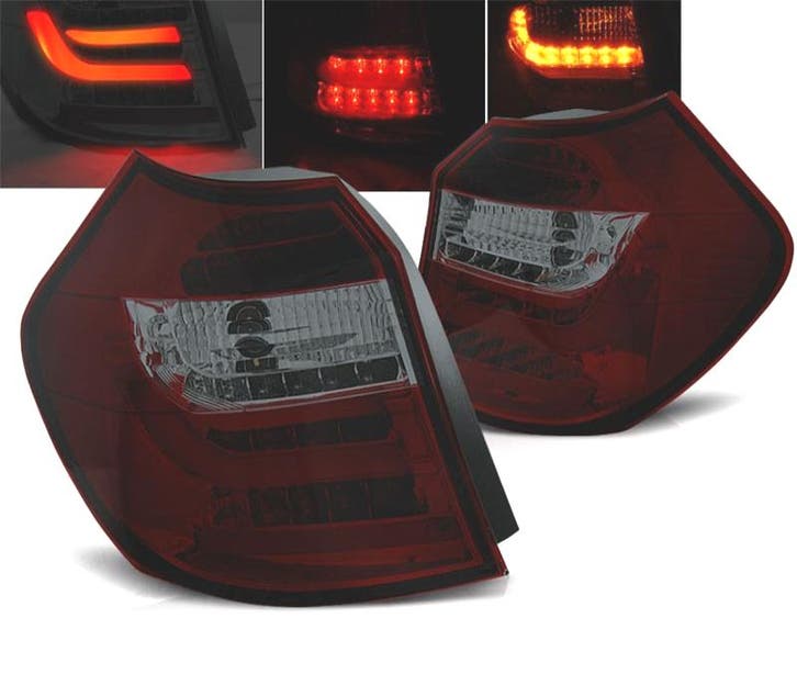 FEUX ARRIÈRE BMW E81 E87 04-07 ROUGES FUMÉS À BARRE LED, Autos : Pièces & Accessoires, Éclairage, Envoi
