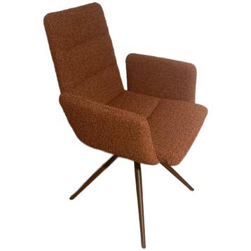 bert plantagie Set Van 2 Eetkamerstoelen Kenza Statief -, Huis en Inrichting, Verzenden, Zo goed als nieuw, Bruin
