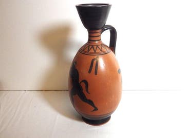 Een replica van een Oud-Griek Terracotta Lekythos - 31 cm