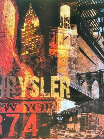 Nelson Figueredo - Chrysler Building, New York (Collage)