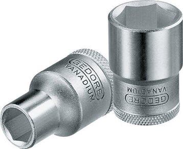 Insert de douille rouge 1/2 Gedore pour boulons hexagonaux, Verzenden