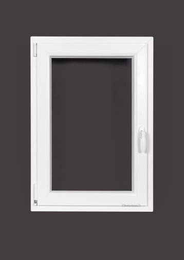PVC raam draai kiep b70xh100 cm wit, Gevelraam of Ruit, Minder dan 80 cm, 80 tot 120 cm, Nieuw
