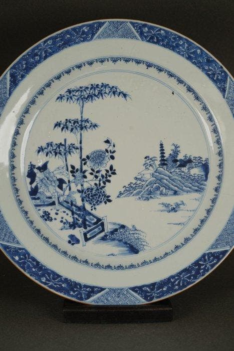 Yongzheng (1723-1735) - Qing Dynasty - Assiette - Taoist, Antiek en Kunst, Antiek | Overige Antiek