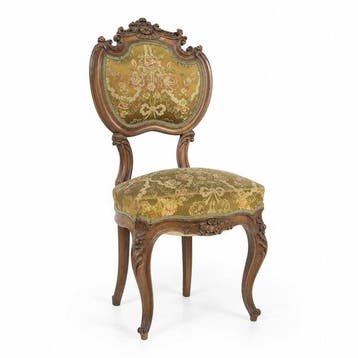Stoel (12) - Walnoot - Set van 12 stoelen met