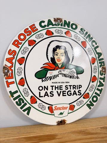 Sinclair - Las Vegas - Plaque émaillée - Émail