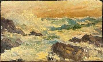Cesare Bentivoglio (1868-1952) - Mareggiata