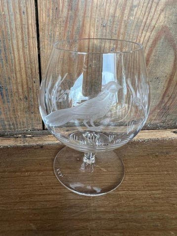 Verre à vin (6) - Verre - Val Saint Lambert, Antiquités & Art