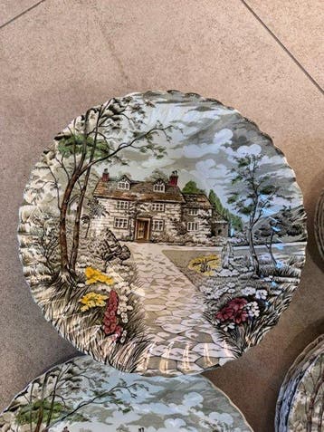 country cottage British anchor - Tafelservies (26) -, Antiquités & Art