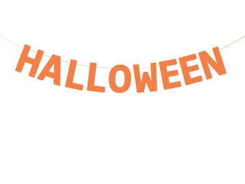 Zwarte Halloween Banner 2,5m, Verzenden