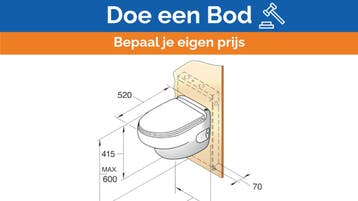 Bieden: Vetus HATO Hanging Electric Toilet 24V - HATO24C, Watersport en Boten, Ophalen of Verzenden, Nieuw