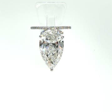 Zonder minimumprijs - Ring - 14 karaat Witgoud - 10.43ct., Nieuw