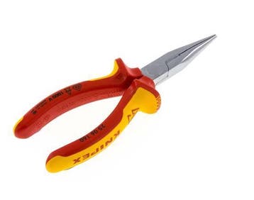 Knipex Pince à becs pointus droite 160 mm Testée VDE jusquà, Verzenden