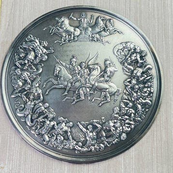 Waterloo-medaille van sterlingzilver. Limited Edition No., Antiek en Kunst