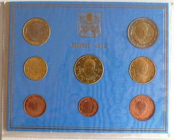 Vaticaan. Year Set (BU) 2012 (Zonder minimumprijs), Postzegels en Munten, Munten | Europa | Niet-Euromunten