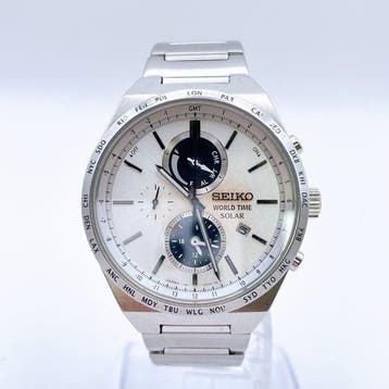 Seiko - World Time Solar - Sans prix de réserve - Homme -