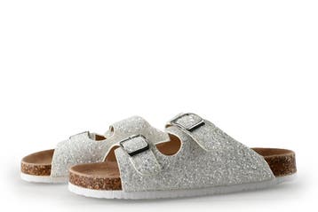 Colors of California Slippers Meisjes in maat 35 Zilver, Verzenden, Schoenen