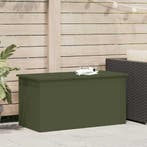 vidaXL Buitopslagdoos Olijf Groen 100 x 50,5 x 50 cm Staal, Verzenden