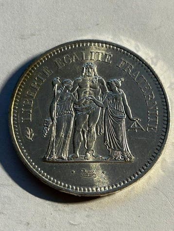 Frankrijk. 50 Francs 1977 Hercule (Zonder minimumprijs), Postzegels en Munten