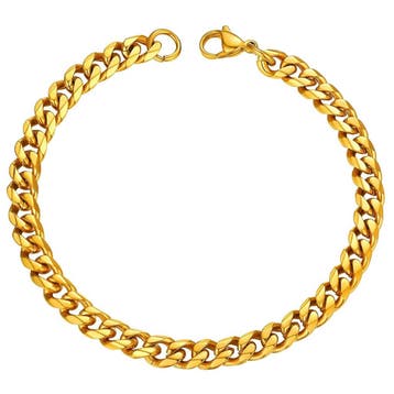 Fako Bijoux - Schakelarmband Gourmet - Cuban Link - Staal -, Verzenden, Nieuw