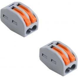 Lasklem Set 2 Stuks - 2 Polig met Klemmetjes | LED Toebehore, Verzenden, Nieuw