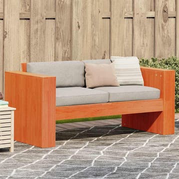 Banc jardin pin massif - 60% remise - Produit de retour, Verzenden