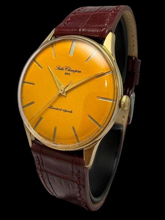Seiko - Champion850-Amber Dial-SEIKOSHA-Jumbo- - Zonder, Bijoux, Sacs & Beauté, Montres | Anciennes | Antiquités