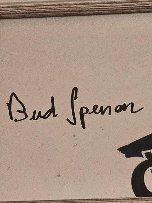 Bud Spencer (Carlo Pedersoli), signed, with COA, Collections, Cinéma & Télévision