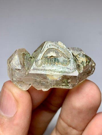 120 gram van Terminated Window Quartz Crystals, partij uit
