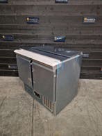 Koelwerkbank | Tefcold | saladette | 2-deurs | deksel | RVS, Nieuw zonder verpakking, Koelen en Vriezen