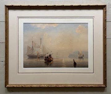 Alexandre Francia (1820–1884) - Stille wateren bij