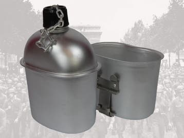 Replica US army canteen WW2 veldfles WO2, Verzamelen, Ophalen of Verzenden, Landmacht
