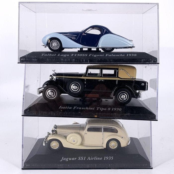 1:43 - Model raceauto (3) - Collection of 3 Classic Luxury, Hobby & Loisirs créatifs, Voitures miniatures | 1:5 à 1:12